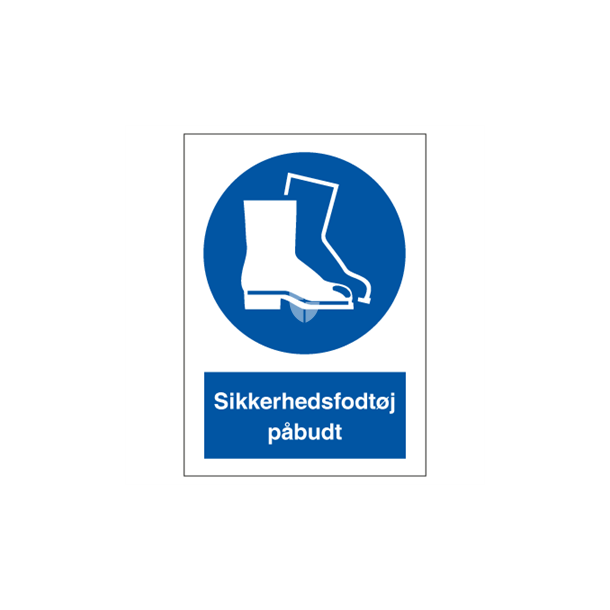 Skilt Pbudsskilt Sikkerhedsfodtj pbudt