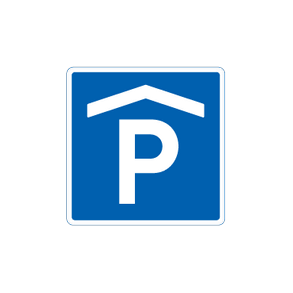 Skilt Parkering indend�rs E 33,2 oplysningstavle