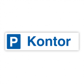 Skilt Parkering Kontor