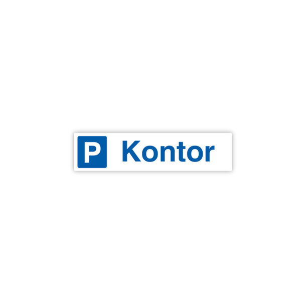 Skilt Parkering Kontor