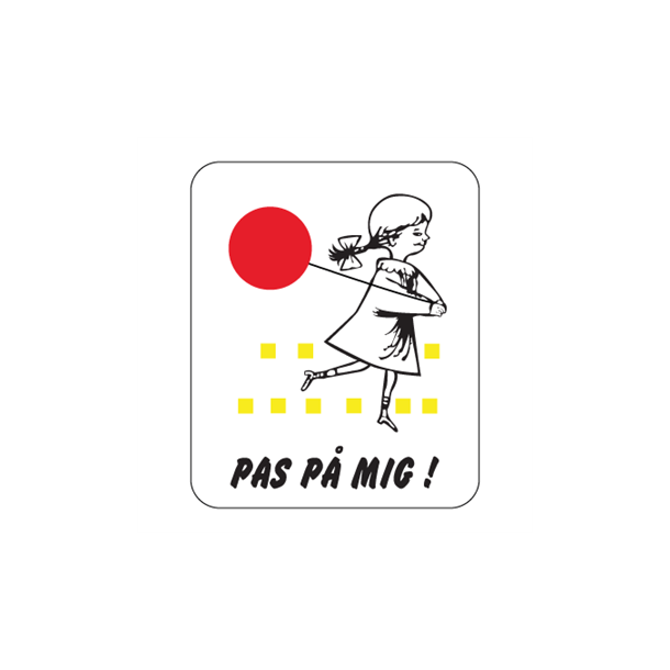 Skilt Henvisning Oplysningstavle Legende b�rn Pas p� mig 60 x 50 cm