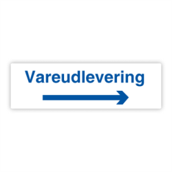 Skilt Parkering Vareudlevering