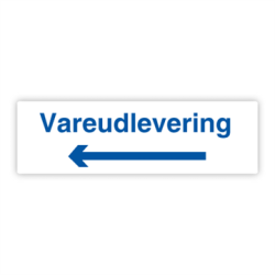 Skilt Parkering Vareudlevering