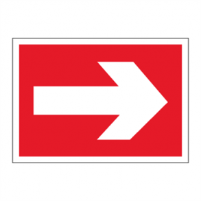 Skilt Brandskilt Pil