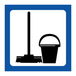 Skilt Piktogrammer Rengring symbol