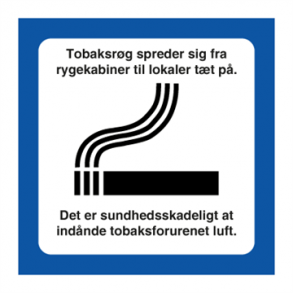 Skilt Piktogrammer Rygekabine symbol