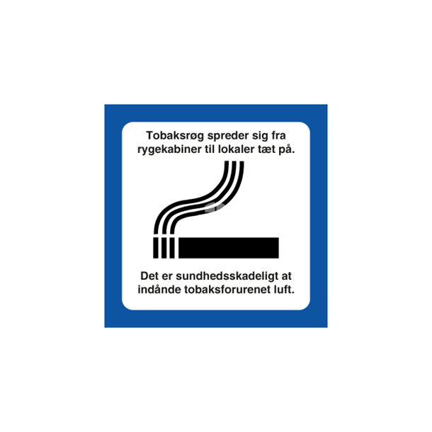 Skilt Piktogrammer Rygekabine symbol