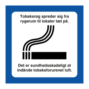 Skilt Piktogrammer Rygerum symbol