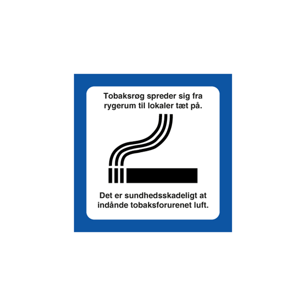 Skilt Piktogrammer Rygerum symbol