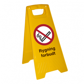 Skilt Fritstende Advarsel Rygning forbudt