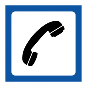 Skilt Piktogrammer Telefon symbol