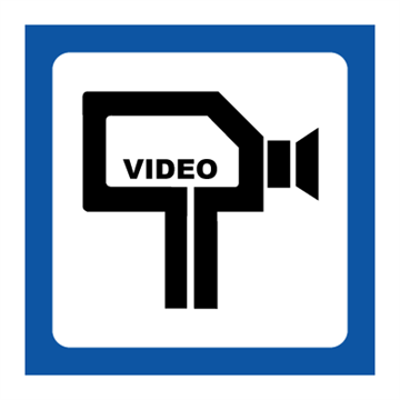 Skilt Piktogrammer Videokamera overvågningsskilt - Piktogrammer ...