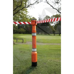 Skipper jordspyd til afsprringsstolpe