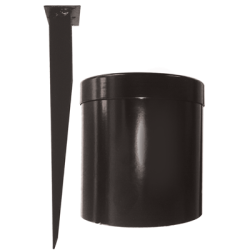 Skipper jordspyd til afsprringsstolpe