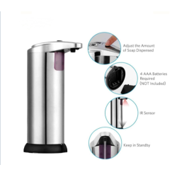 Automatisk berringsfri dispenser 250ml for desinfektions gel eller sbe 