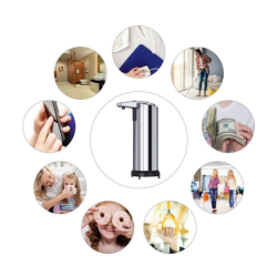 Automatisk berringsfri dispenser 250ml for desinfektions gel eller sbe 