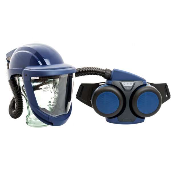 Sundstr�m SR 500/SR 580 s�t med b�ltemonteret turbomotorenhed, slange og sk�rm