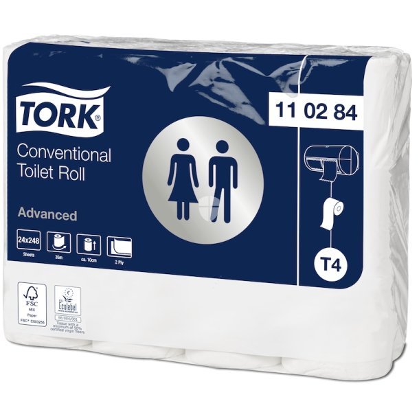 Tork Advanced T4 2-lags toiletpapir pk a 12 stk