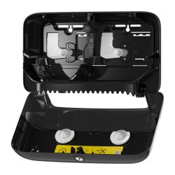Tork Elevation T7 Mid-size Twin dispenser toiletpapir uden hylse sort plast