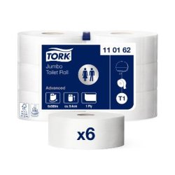 Tork Advanced T1 Jumbo 1 lags toiletpapir 500m pk a 6 stk
