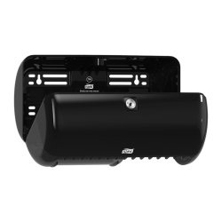 Tork Elevation T4 Twin dispenser toiletpapir sort plast