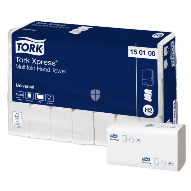 Tork Universal H2 Xpress Multifold hndkldeark 1 lag pk a 21