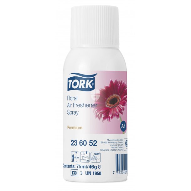 Tork Air freshener Spray Premium A1 Blomst 75ml pk a 12 stk