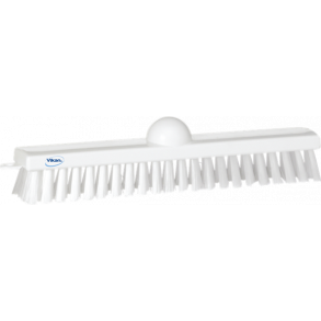 Vikan Gulvskrubbe 295 mm Stiv Hvid