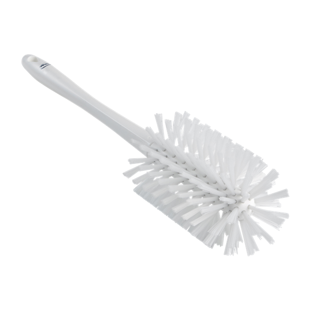 Vikan R�rb�rste med skaft �90mm Medium/stiv 430 mm Hvid