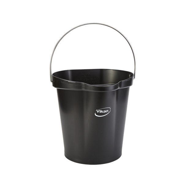 Vikan Spand 12 l med h�ldetud og indvendig m�leangivelse
