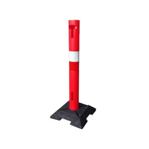 Danpl plaststolpe med 8 kg fod Rd Hjde 1 m