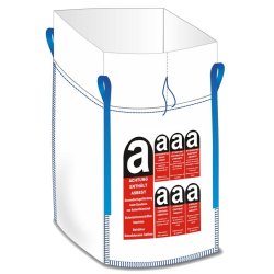 Big Bag 90x90x110cm med liner 50my godkendt til farlig gods/ Asbest