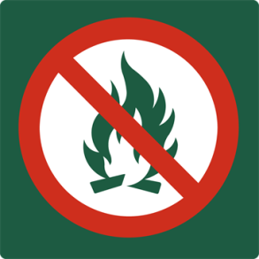 Skilt Naturstyrelsen Bl forbudt Aluminium 10 x 10 cm NSF05