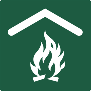 Skilt Naturstyrelsen Blhus Lakeret Aluminium 100 x 100 mm NSS28