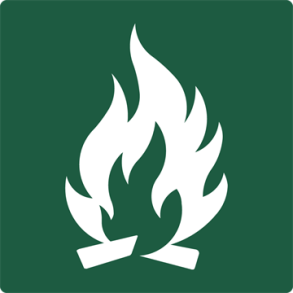 Skilt Naturstyrelsen Blplads Lakeret Aluminium 100 x 100 mm NSS15