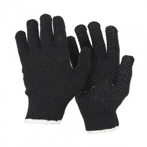 BlueStar Jap 11 Sort Strikhandske med Dotter