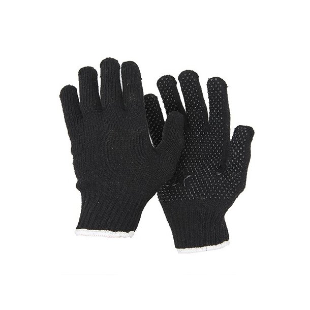 BlueStar Jap 11 Sort Strikhandske med Dotter