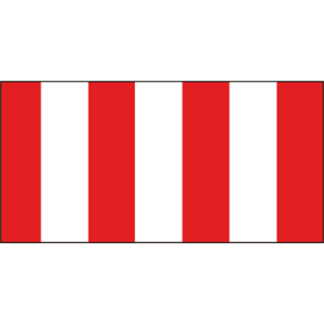 Skilt Naturstyrelsen Bom Lakeret Aluminium 50 x 100 mm NSR11