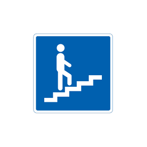 Skilt Fodg�ngerbro E 26,1 oplysningstavle