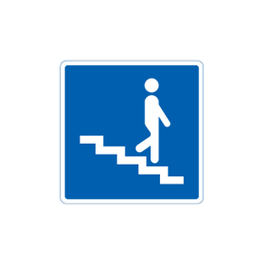 Skilt Fodg�ngertunnel E 26,2 oplysningstavle