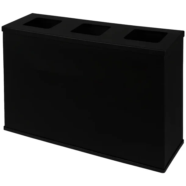 Eco Station til affaldssortering 3 x 60l Sort metal