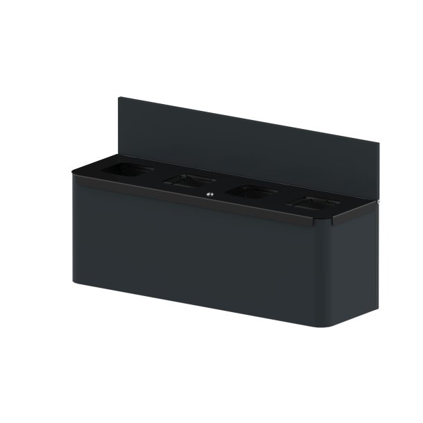 Eco Star Wall affaldssortering til v�gmontering 4 rum