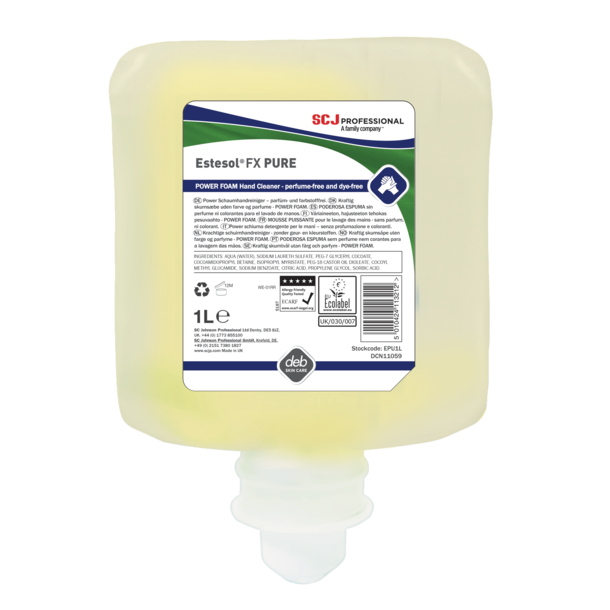 Deb Stoko Estesol FX Pure Skums�be uden farve og parfume  1l pk a 6 stk