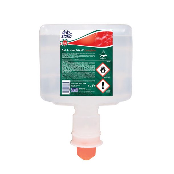 Deb Stoko InstantFOAM Complete TouchFree h�nddesinfektion 1l pk a 3 stk