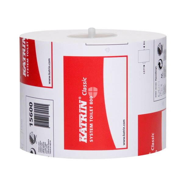 Katrin Classic System 800 Toiletrulle hvid 100m 2 lag pk a 36 rl