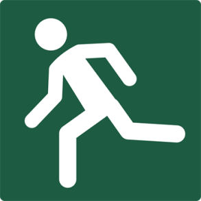 Skilt Naturstyrelsen Lbesti Lakeret Aluminium 10 x 10 cm NSA05