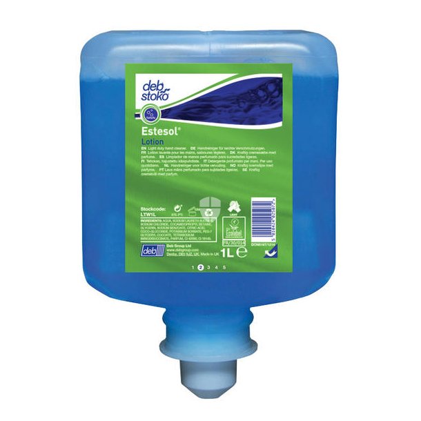 Deb Stoko Estesol Lotion Vaske/rense Light 1l pk a 6 stk