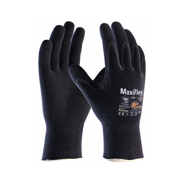 MaxiFlex Cut Kevlar 3D 34-1743 H�ndfladebelagt strikhandske 