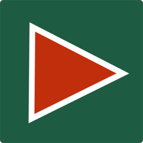 Skilt Naturstyrelsen Middel Rd Lakeret Aluminium 10 x 10 cm NSM03