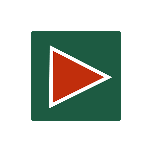 Skilt Naturstyrelsen Middel R�d Lakeret Aluminium 10 x 10 cm NSM03